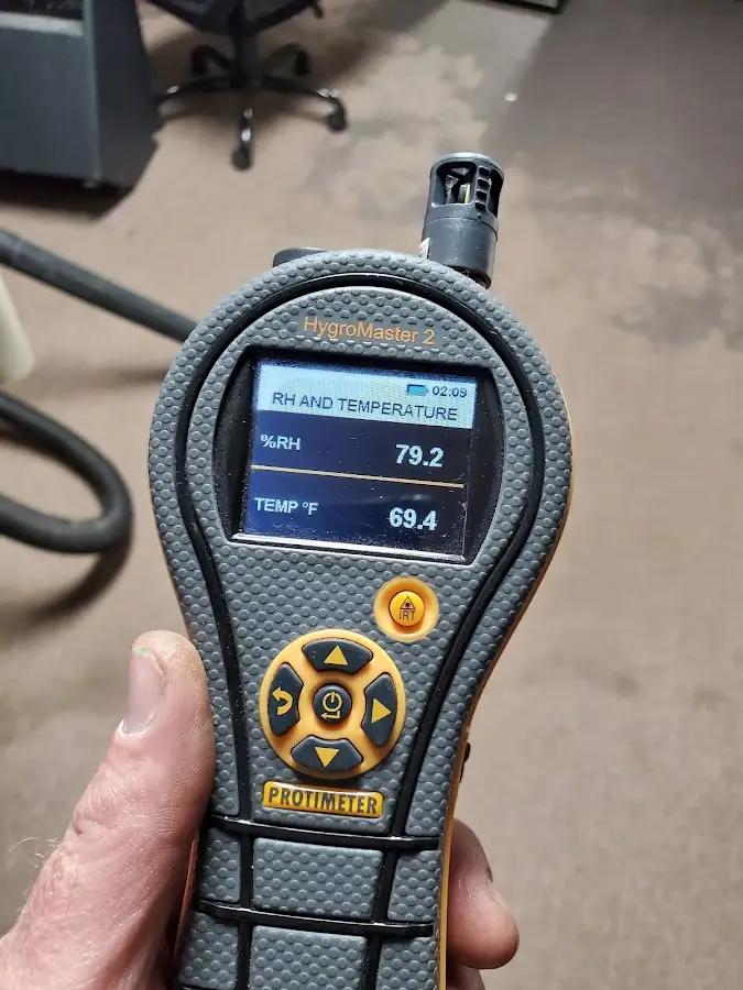 Moisture meter humidity assessment for Fire & Smoke Damage Restoration in Adelphi